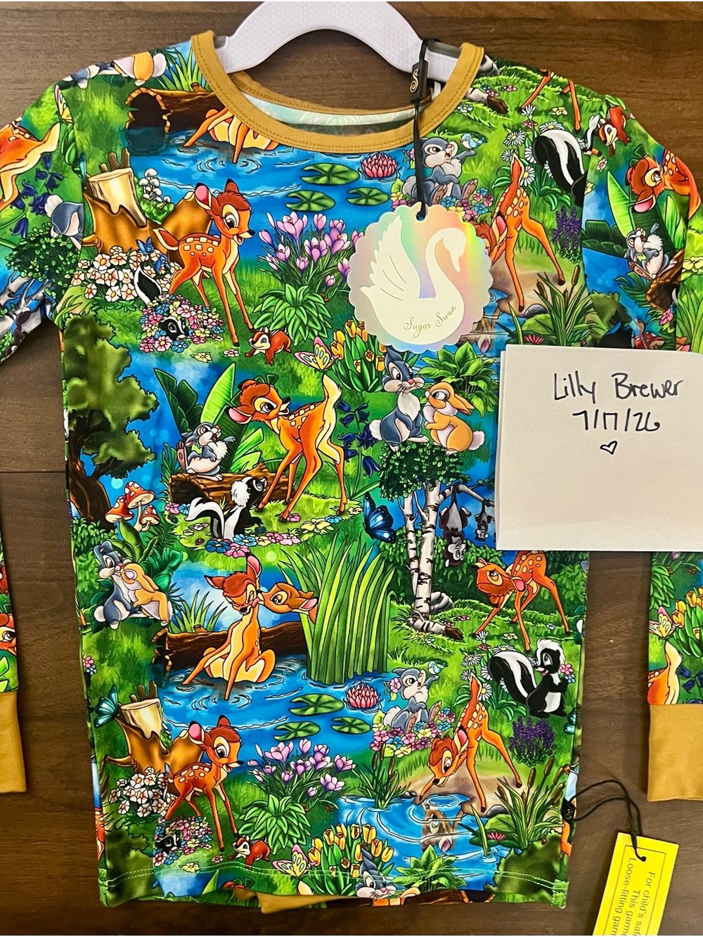 7/8 Sugar Swan Bambi PJ Set